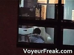 Kinky guy filming hot sexy brunette babe part4