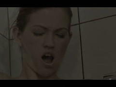 Reaching orgasm in the gentle shower