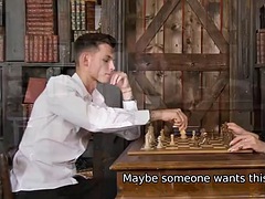 MATURE4K. The chess game ends for the mature and her young rival