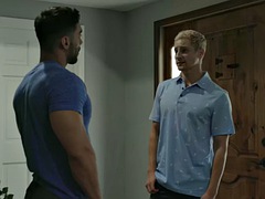 Hunk gays Arad and Dakota share Taylors cock in assholes for 3way