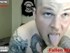 tatted master fleshlight pussy lick & deep hard fucking