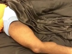 Stroking Myself on Satin Sheets - Part 1 of 2 (Raw, No Lotion)