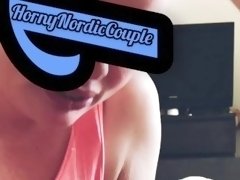 Sucking & Jerk off BoyFriend With Cum In Mouth. - HornyNordicCouple