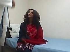 Fat doctor licking hot and wet indian pussy