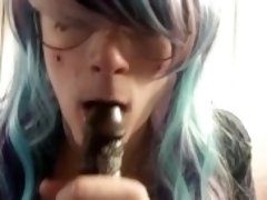 Slut gives a wet and Sloppy blowjob