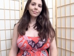 Sensual amateur milf puts her big natural breasts on display