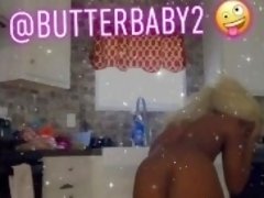 Sexy black mom twerks her big ass  naked