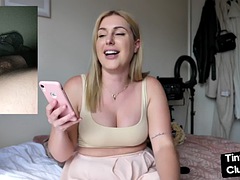 MILF slut rates small cocks and talks dirty about them