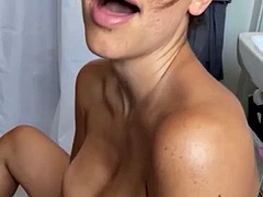 SEXY ONLYFANS pussy squirting in the bathroom